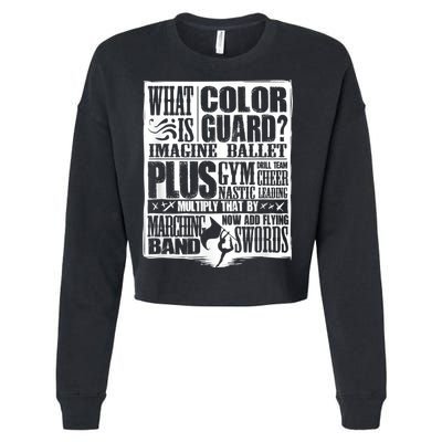 Funny Colorguard For A Color Guard Cropped Pullover Crew
