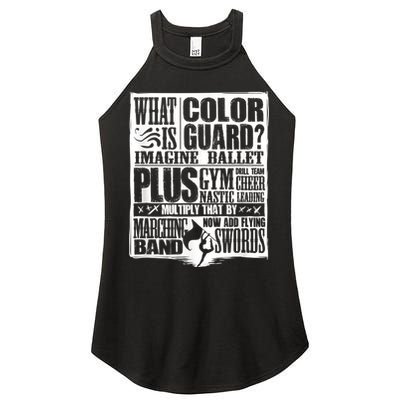 Funny Colorguard For A Color Guard Women's Perfect Tri Rocker Tank