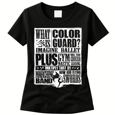 Funny Colorguard For A Color Guard Womens T-Shirt