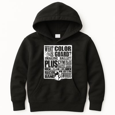 Funny Colorguard For A Color Guard Kids Hoodie