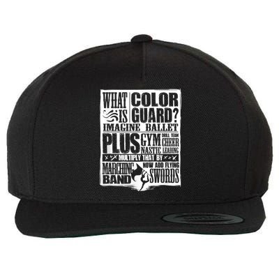 Funny Colorguard For A Color Guard Wool Snapback Cap