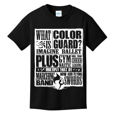 Funny Colorguard For A Color Guard Kids T-Shirt