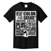 Funny Colorguard For A Color Guard Kids T-Shirt