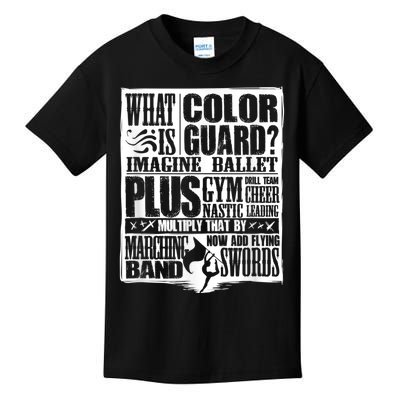 Funny Colorguard For A Color Guard Kids T-Shirt