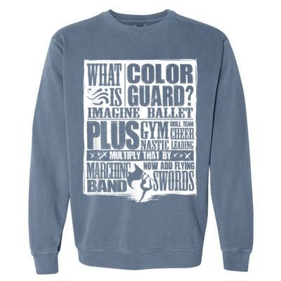 Funny Colorguard For A Color Guard Garment-Dyed Sweatshirt