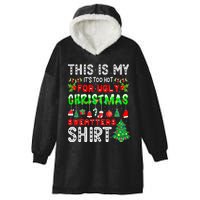 Funny Christmas for Ugly Sweater Party Hooded Wearable Blanket