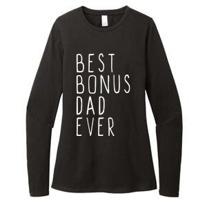 Family Cool Funny Stepdad Stepdad Best Bonus Dad Ever Funny Gift Womens CVC Long Sleeve Shirt