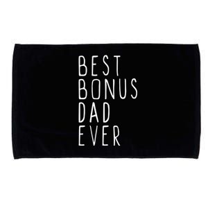 Family Cool Funny Stepdad Stepdad Best Bonus Dad Ever Funny Gift Microfiber Hand Towel