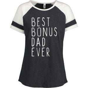 Family Cool Funny Stepdad Stepdad Best Bonus Dad Ever Funny Gift Enza Ladies Jersey Colorblock Tee