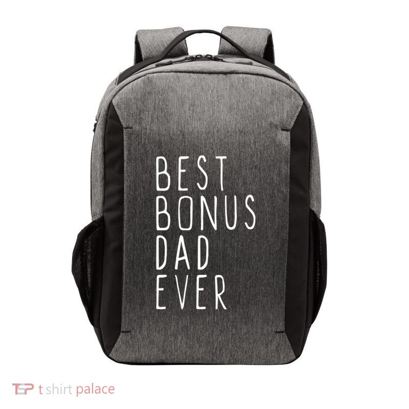 Family Cool Funny Stepdad Stepdad Best Bonus Dad Ever Funny Gift Vector Backpack