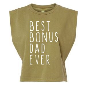 Family Cool Funny Stepdad Stepdad Best Bonus Dad Ever Funny Gift Garment-Dyed Women's Muscle Tee