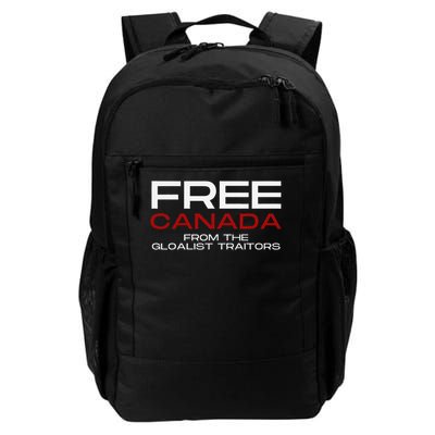Free Canada From Globalist Elites Canadian Patriot Backpack
