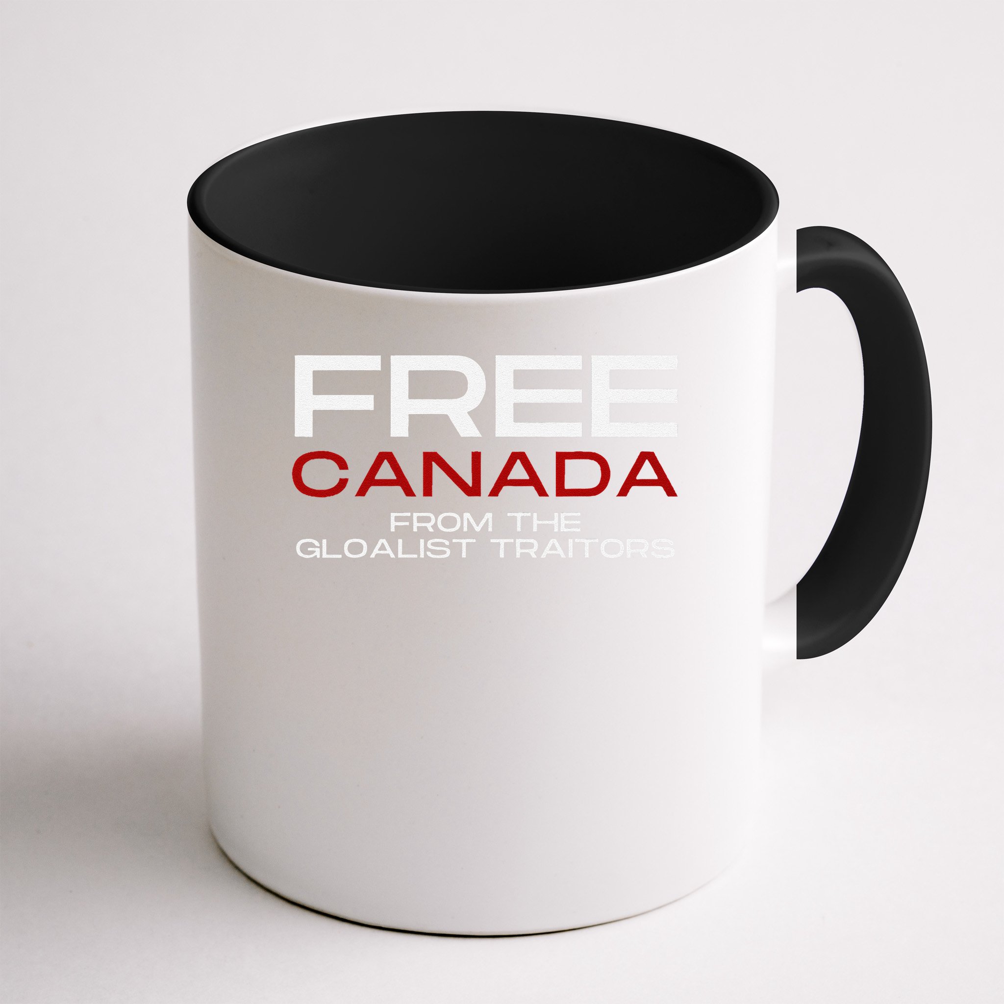 Free Canada From Globalist Elites Canadian Patriot Mug