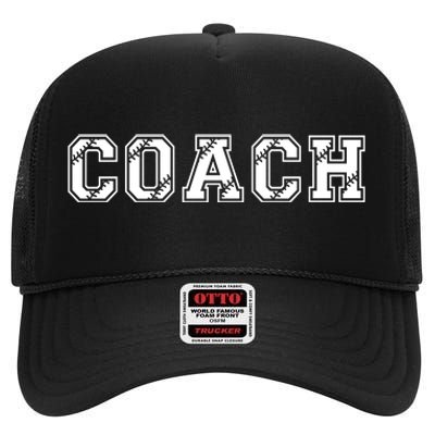 Football Coach High Crown Mesh Back Trucker Hat