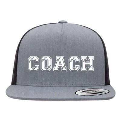 Football Coach Flat Bill Trucker Hat