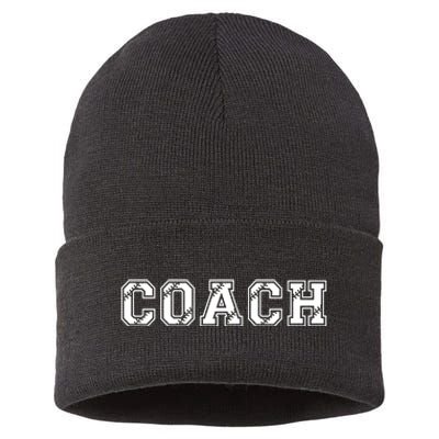 Football Coach Sustainable Knit Beanie