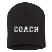 Football Coach Short Acrylic Beanie