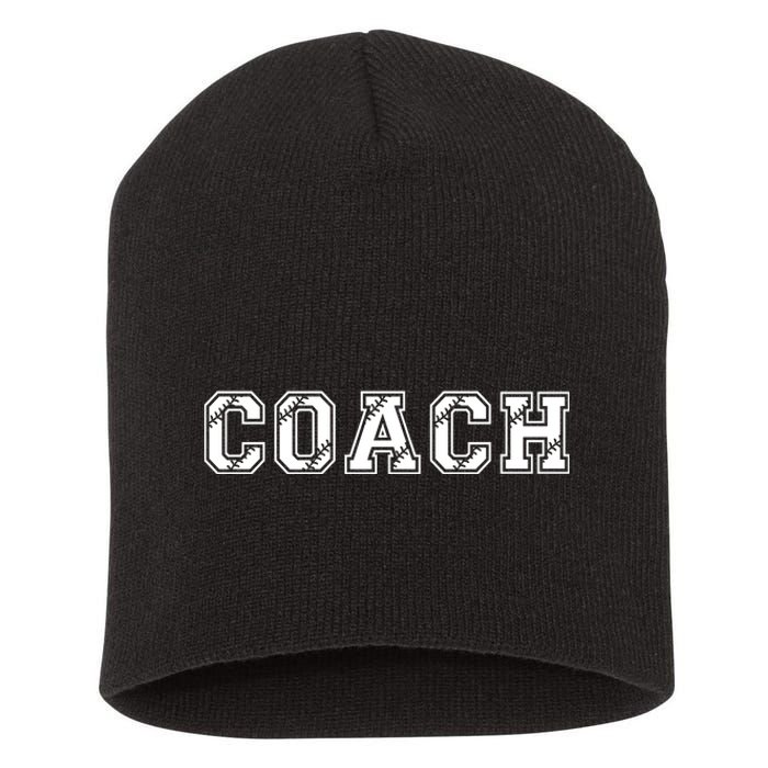 Football Coach Short Acrylic Beanie