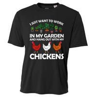 Funny Chicken For Men Women Gardening Chicken Lovers Garden Cooling Performance Crew T-Shirt