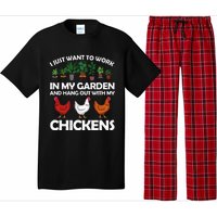 Funny Chicken For Men Women Gardening Chicken Lovers Garden Pajama Set