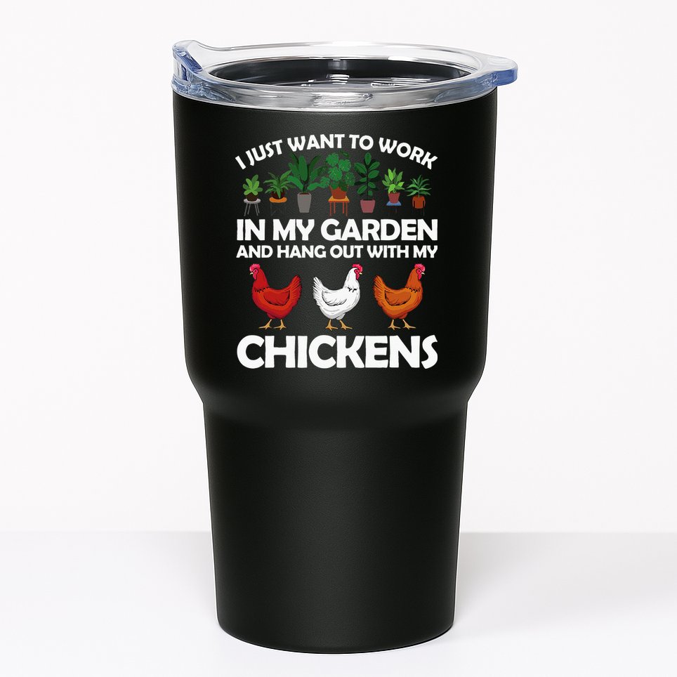 Funny Chicken For Men Women Gardening Chicken Lovers Garden Tumbler