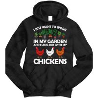 Funny Chicken For Men Women Gardening Chicken Lovers Garden Tie Dye Hoodie