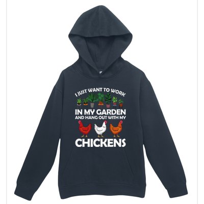 Funny Chicken For Men Women Gardening Chicken Lovers Garden Urban Pullover Hoodie