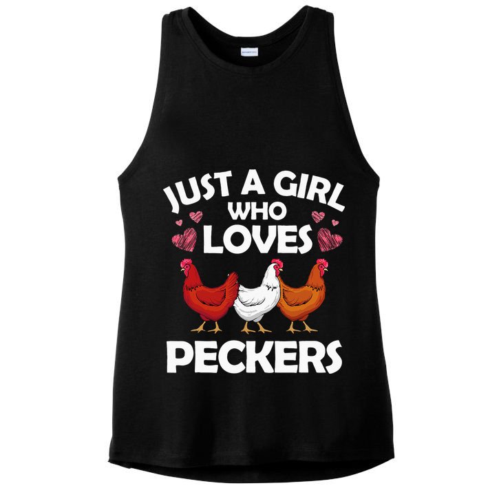 Funny Chicken For Women Chicken Farmer Flock Whisperer Ladies PosiCharge Tri-Blend Wicking Tank