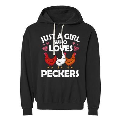 Funny Chicken For Women Chicken Farmer Flock Whisperer Garment-Dyed Fleece Hoodie