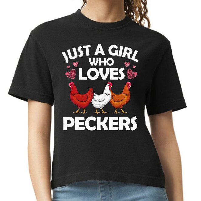 Funny Chicken For Women Chicken Farmer Flock Whisperer Comfort Colors Boxy T-Shirt