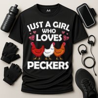 Funny Chicken For Women Chicken Farmer Flock Whisperer Cooling Performance Crew T-Shirt