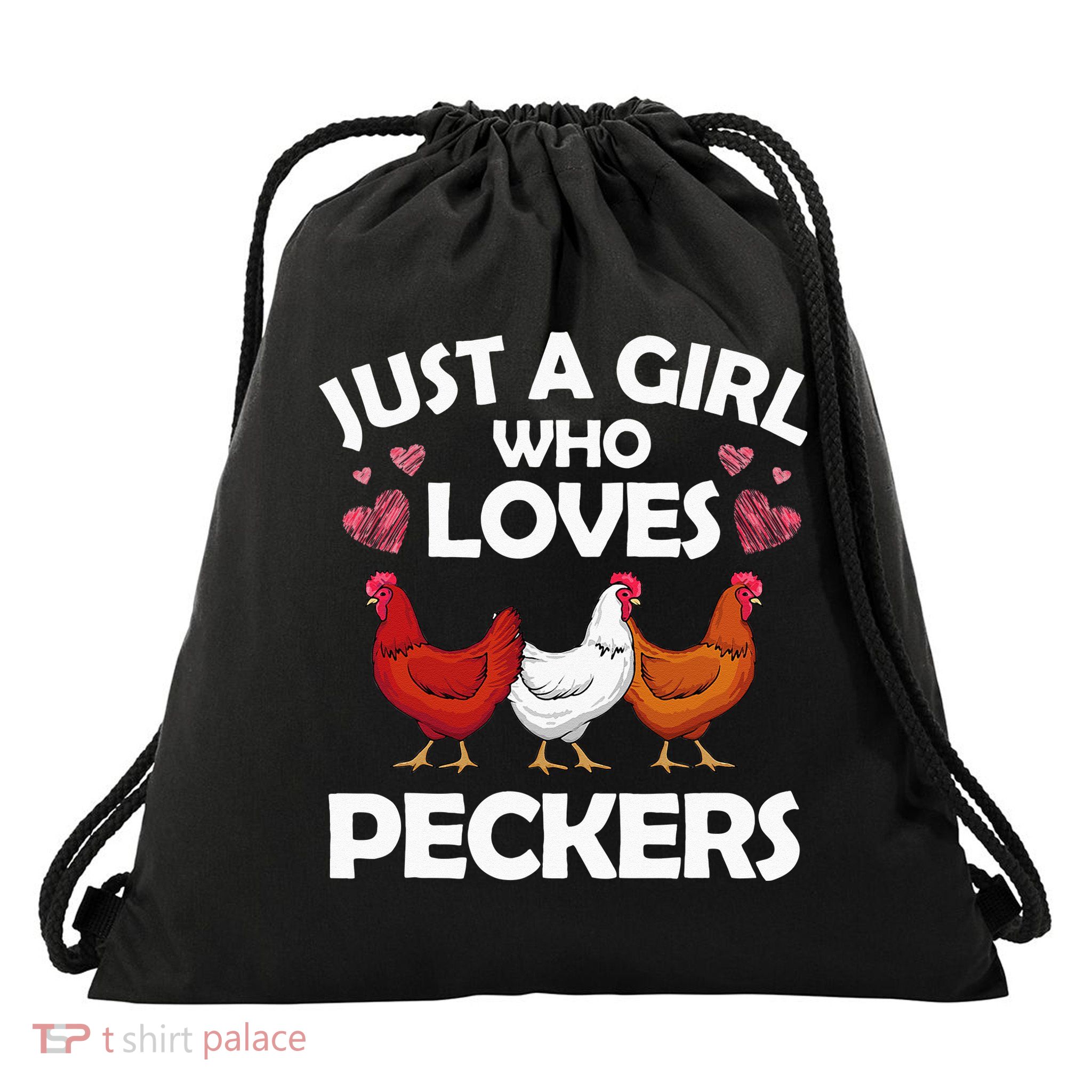 Funny Chicken For Women Chicken Farmer Flock Whisperer Drawstring Bag