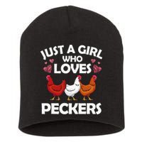 Funny Chicken For Women Chicken Farmer Flock Whisperer Short Acrylic Beanie