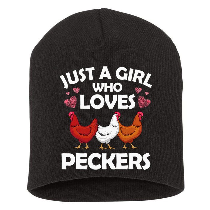 Funny Chicken For Women Chicken Farmer Flock Whisperer Short Acrylic Beanie