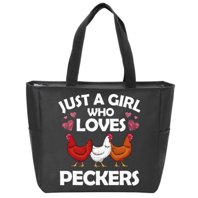Funny Chicken For Women Chicken Farmer Flock Whisperer Zip Tote Bag