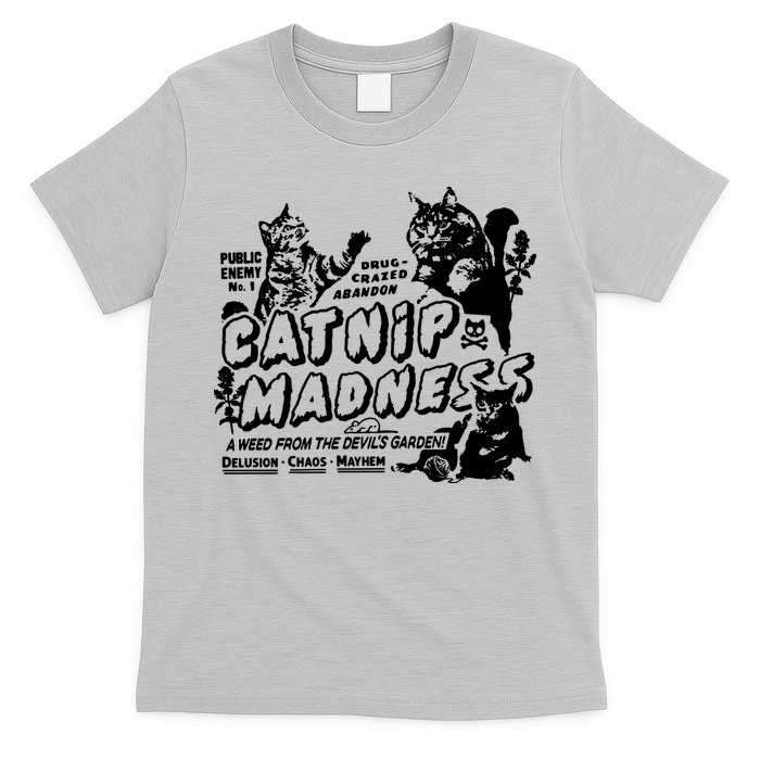 Funny Cat For Cat Mom Cat Dad Catnip Madness Cute Cat T-Shirt