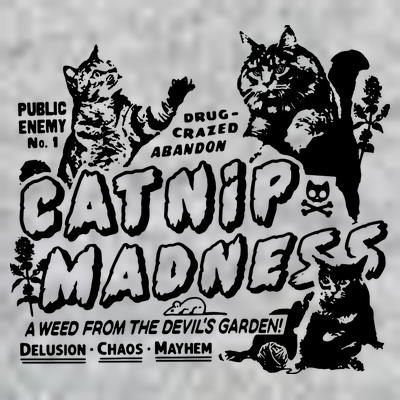 Funny Cat For Cat Mom Cat Dad Catnip Madness Cute Cat T-Shirt