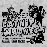 Funny Cat For Cat Mom Cat Dad Catnip Madness Cute Cat T-Shirt