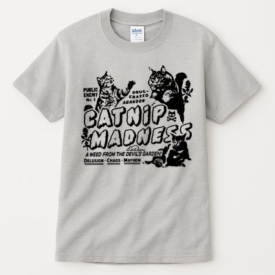 Funny Cat For Cat Mom Cat Dad Catnip Madness Cute Cat Tall T-Shirt