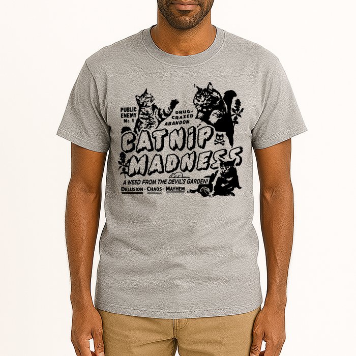 Funny Cat For Cat Mom Cat Dad Catnip Madness Cute Cat Tall T-Shirt