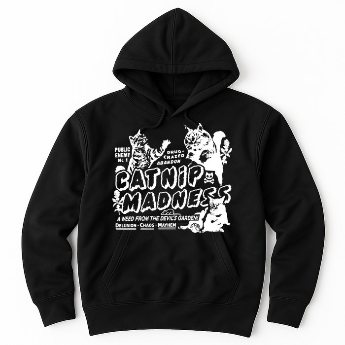 Funny Cat For Cat Mom Cat Dad Catnip Madness Cute Cat Hoodie