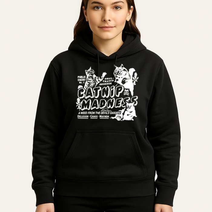 Funny Cat For Cat Mom Cat Dad Catnip Madness Cute Cat Hoodie