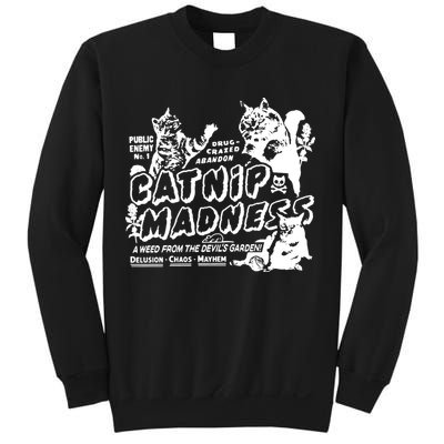 Funny Cat For Cat Mom Cat Dad Catnip Madness Cute Cat Sweatshirt