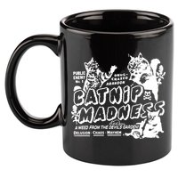 Funny Cat For Cat Mom Cat Dad Catnip Madness Cute Cat 11oz C Handle Ceramic Mug