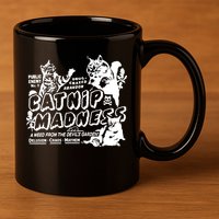 Funny Cat For Cat Mom Cat Dad Catnip Madness Cute Cat 11oz C Handle Ceramic Mug
