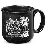 Funny Cat For Cat Mom Cat Dad Catnip Madness Cute Cat 15oz Campfire Ceramic Mug