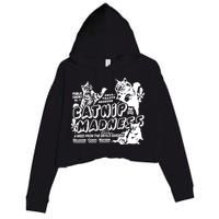 Funny Cat For Cat Mom Cat Dad Catnip Madness Cute Cat Crop Fleece Hoodie