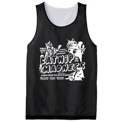 Funny Cat For Cat Mom Cat Dad Catnip Madness Cute Cat Mesh Reversible Basketball Jersey Tank