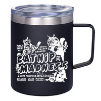 Funny Cat For Cat Mom Cat Dad Catnip Madness Cute Cat 12oz Stainless Steel Coffee Mug