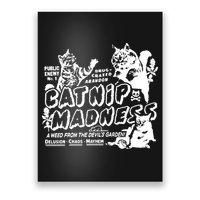 Funny Cat For Cat Mom Cat Dad Catnip Madness Cute Cat Poster